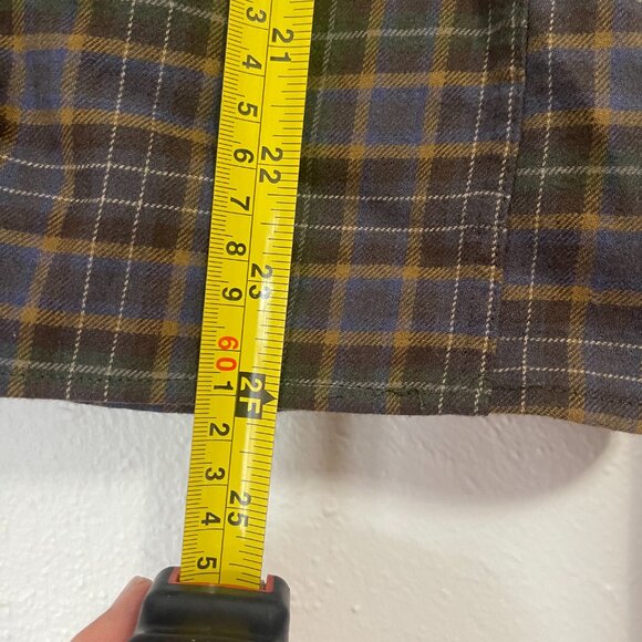 Frank & Oak Men’s Kapok Flannel Shirt - Blue, Black, Green - Picture 5 of 5